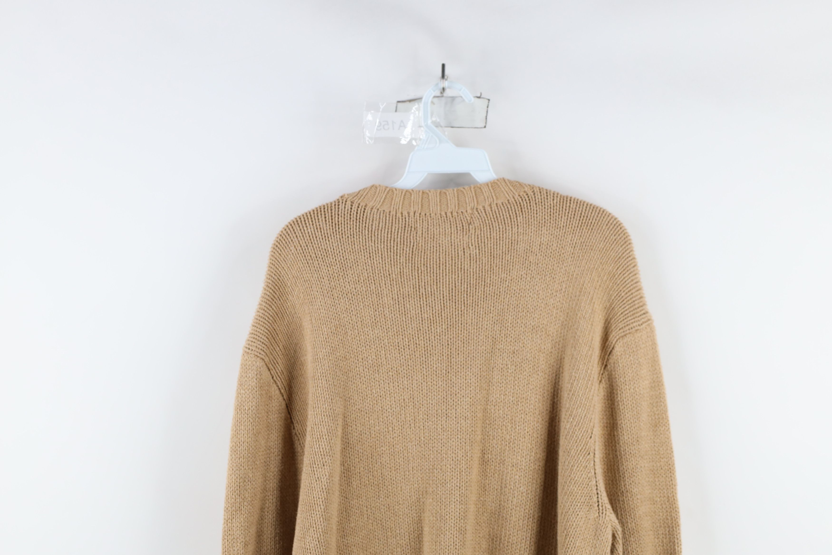Ralph Lauren Vintage 90s Ralph Lauren Knit Crewneck Sweater Beige Brown Size US XL / EU 56 / 4 - 13 Thumbnail