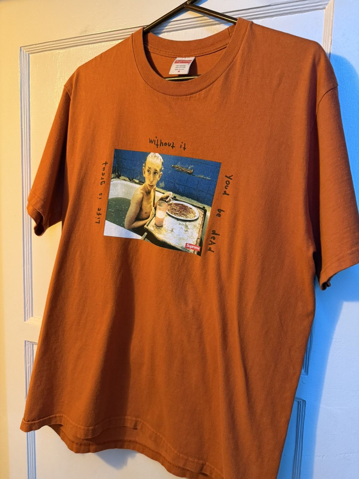 Supreme NEW M SUPREME T SHIRT “LIFE IS GREAT” Size US M / EU 48-50 / 2 - 4 Thumbnail