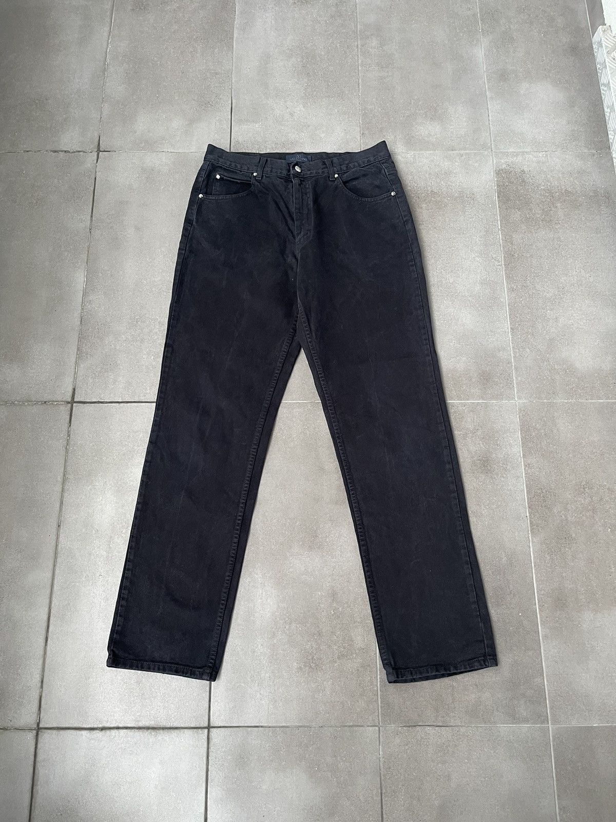Valentino Valentino Jeans Black Baggy Denim Pants Size US 34 / EU 50 - 2 Thumbnail