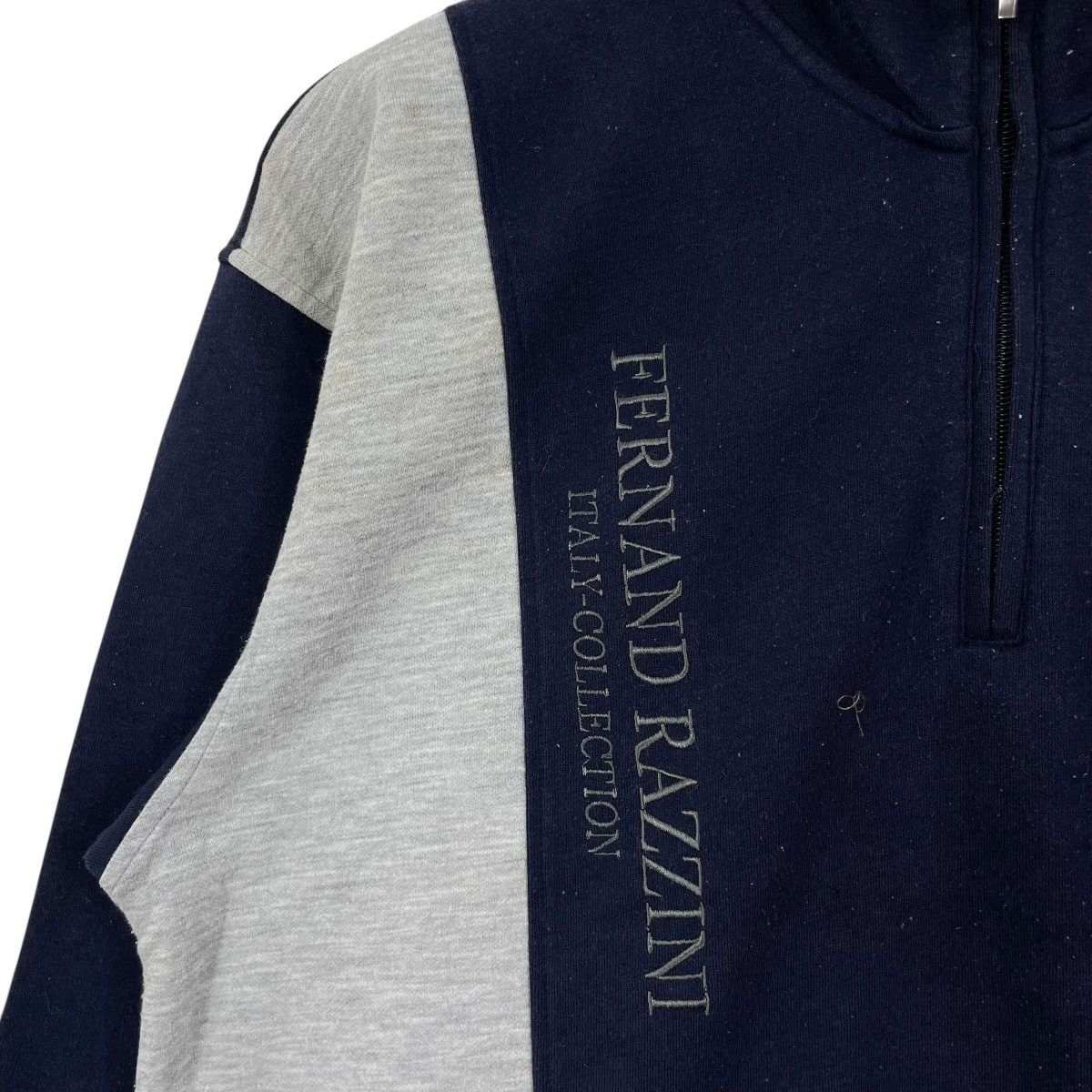 Vintage Vintage Fernand Razzini Italy Half Zipper Sweatshirt Size US M / EU 48-50 / 2 - 4 Thumbnail