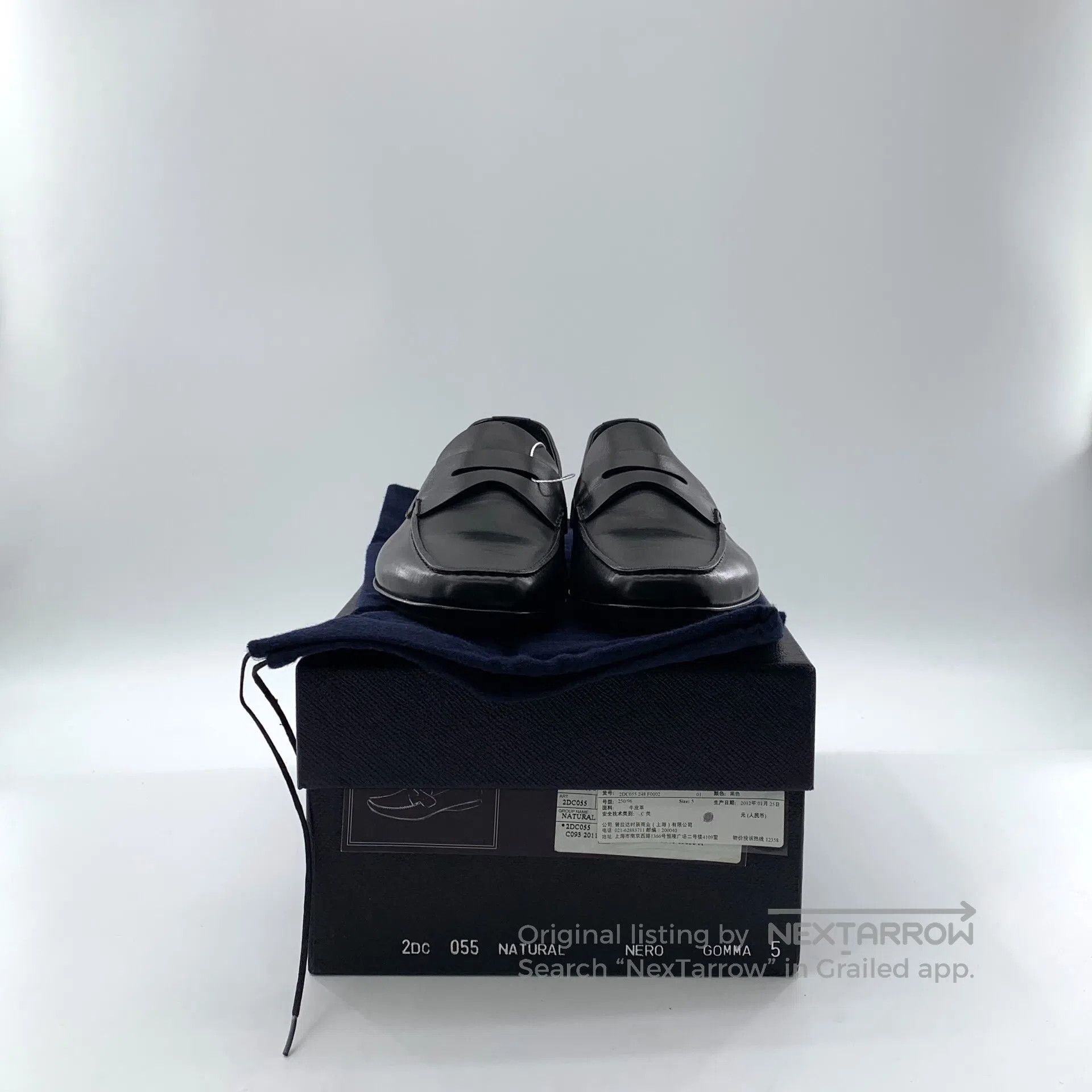 Prada Prada Black leather square toe casual flat one-step single Size US 6 / EU 39 - 8 Thumbnail