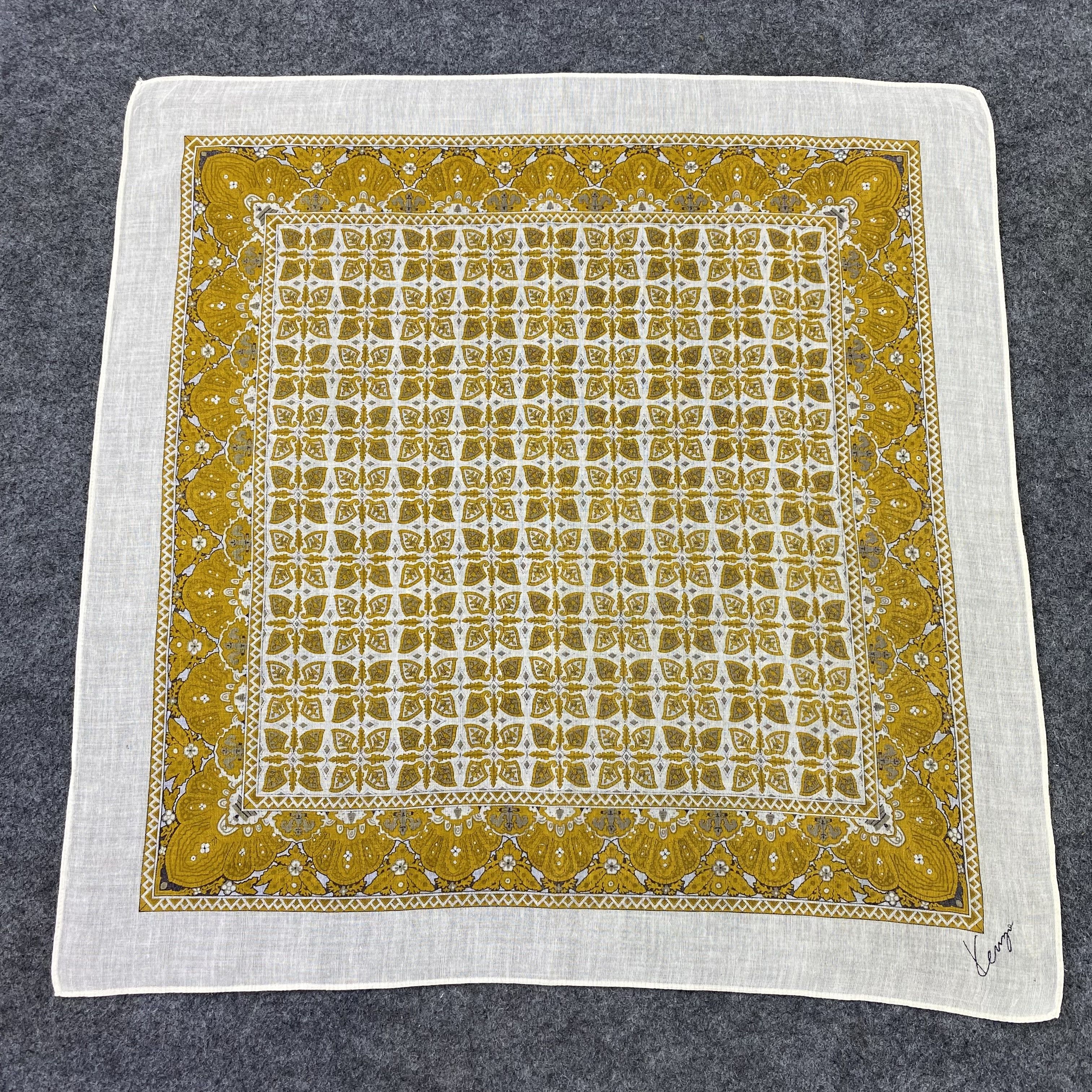 Kenzo × Vintage Kenzo Handkerchief / Bandana / Neckerchief-B837 Size ONE SIZE - 3 Thumbnail