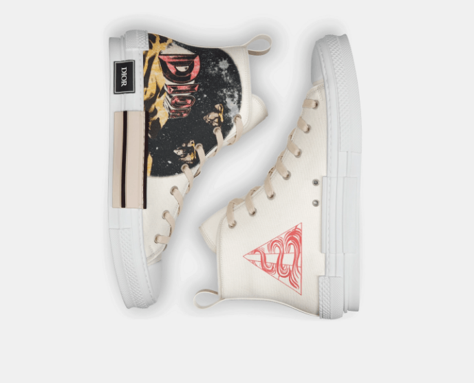 Dior o1w1db10525 3SH129 B23 High-Top Sneakers in White Size US 5.5 / EU 38 - 8 Thumbnail