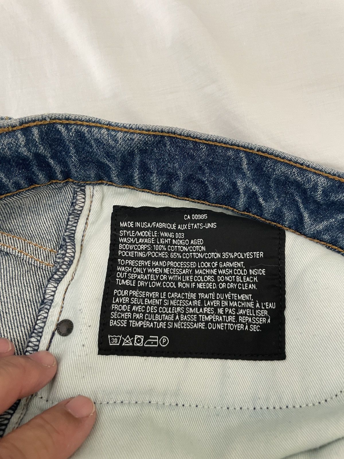 Alexander Wang High waisted Button Fly denim heans Size US 34 / EU 50 - 8 Thumbnail
