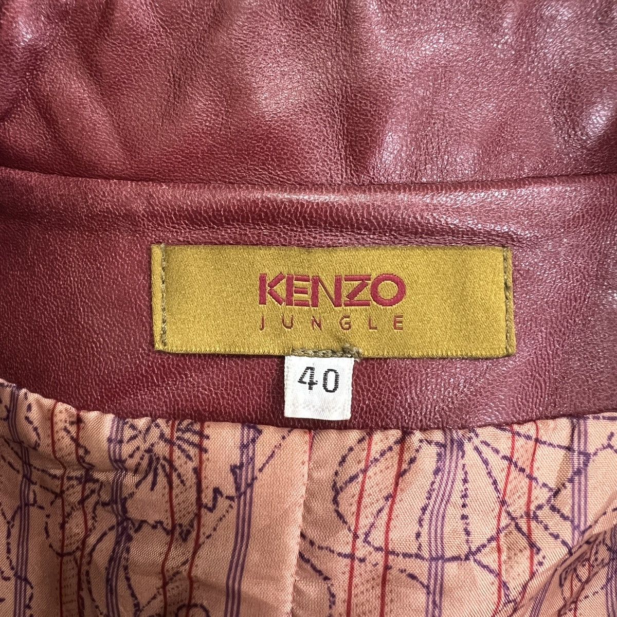 Kenzo 🔥 KENZO JUNGLE LEATHER BLOUSON CASUAL JACKET MADE IN FRANCE Size M / US 6-8 / IT 42-44 - 14 Thumbnail
