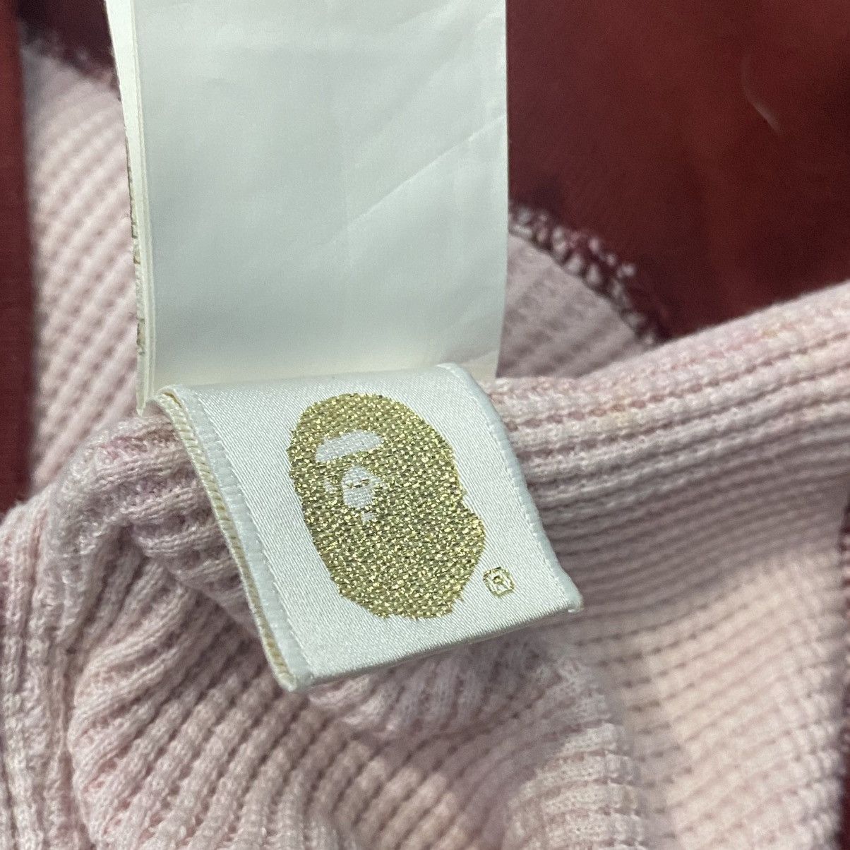 Bape Bape Cafe Red Thermal OG Hoodie Size XXS / US 00 / IT 34 - 6 Thumbnail
