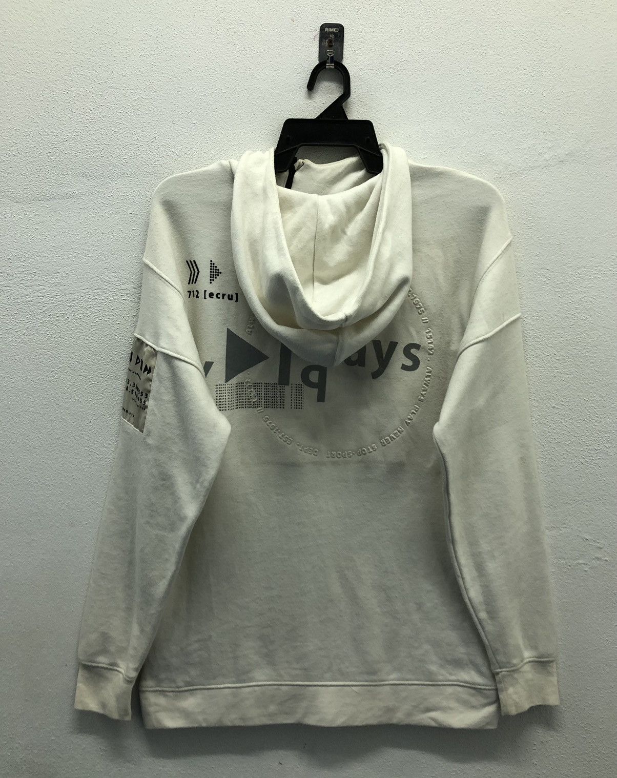 Vintage Zara Always Play Never Stop Hoodie