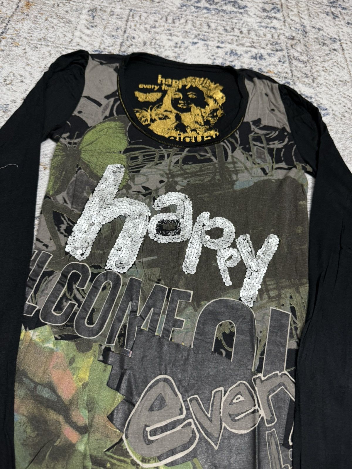 Japanese Brand Happy evry time long sleeve Size M / US 6-8 / IT 42-44 - 3 Thumbnail