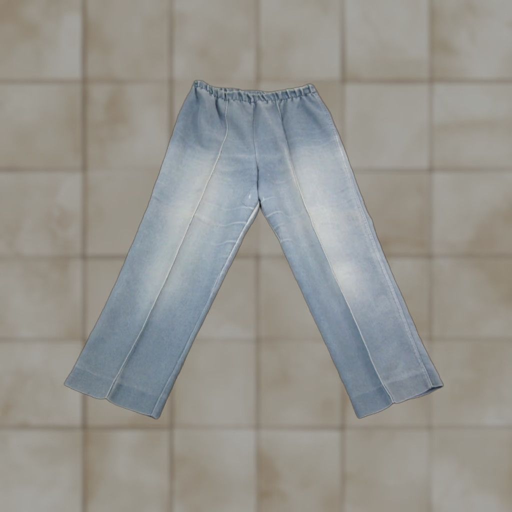 Sears VINTAGE Sears Pants Womens 14 Blue Light Denim 70s Disco Ladies Worn Made in USA Size 36" / US 14 / IT 50 - 1 Thumbnail