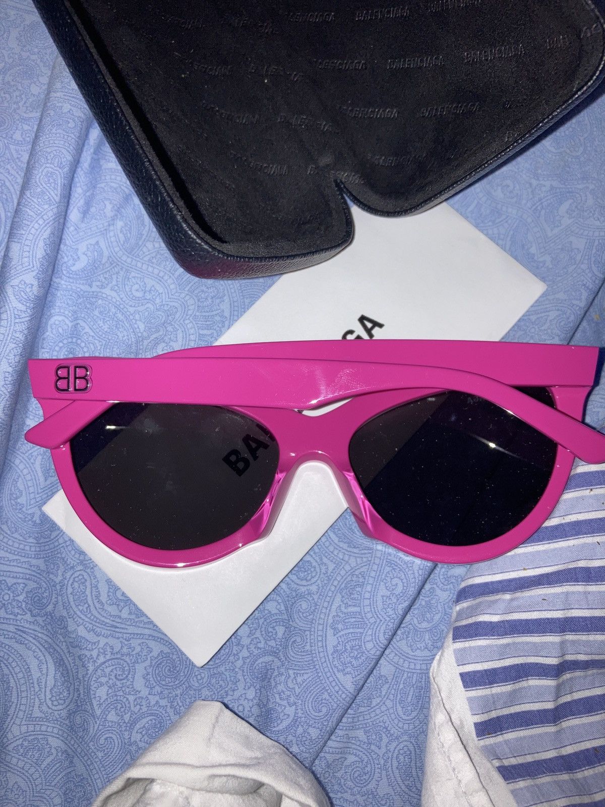 Balenciaga Brand new BALENCIAGA Pink Sunglasses Size ONE SIZE - 2 Thumbnail