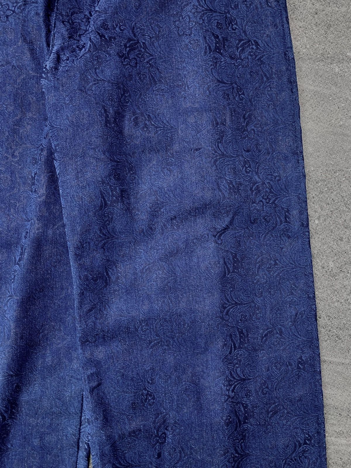 Handmade “FREE IMPORT TAX” Floral Patterned Hakama Wideleg Pants Size US 34 / EU 50 - 9 Thumbnail