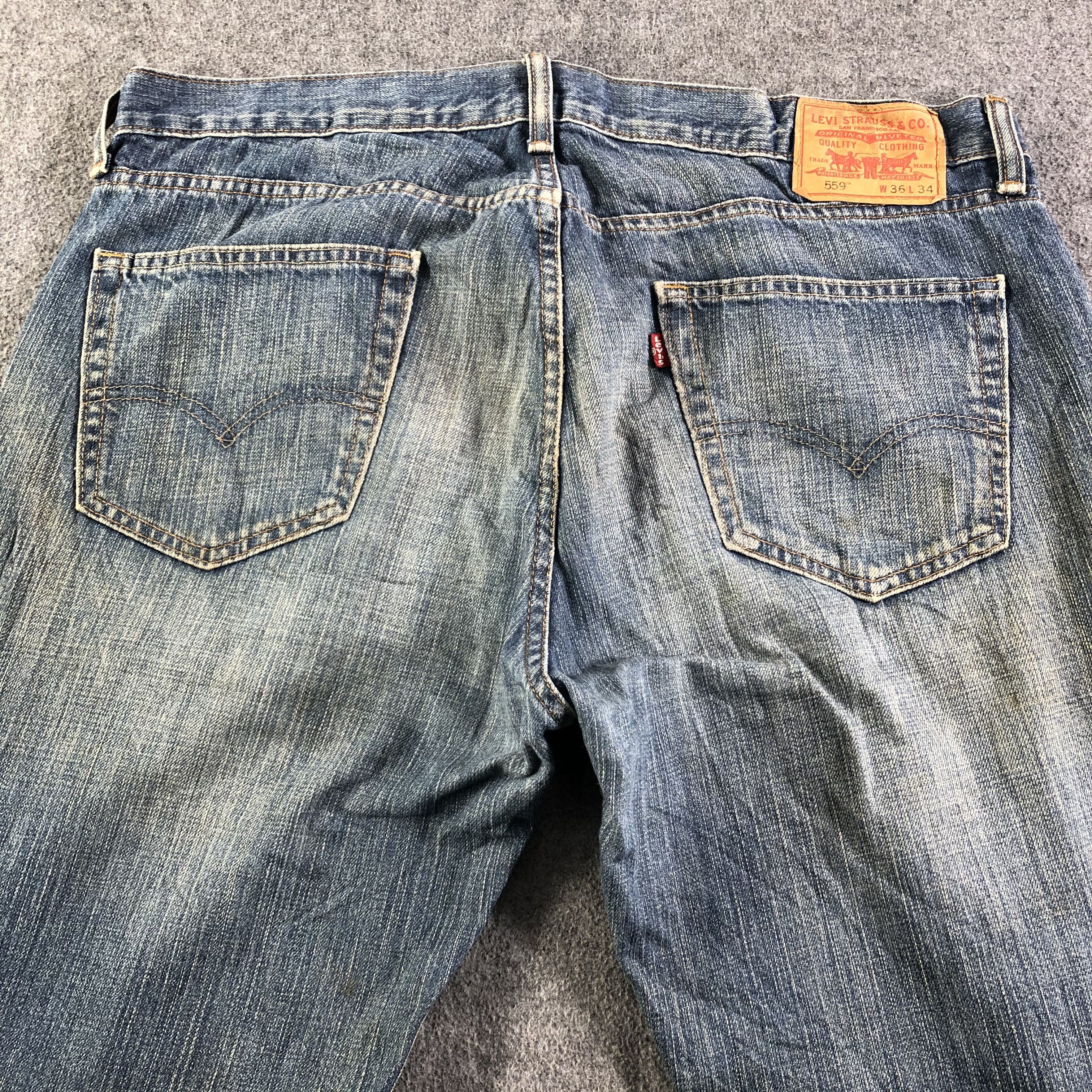 Levi's Vintage Blue Wash Levis 559 Jeans-J3139 Size US 39 - 4 Thumbnail