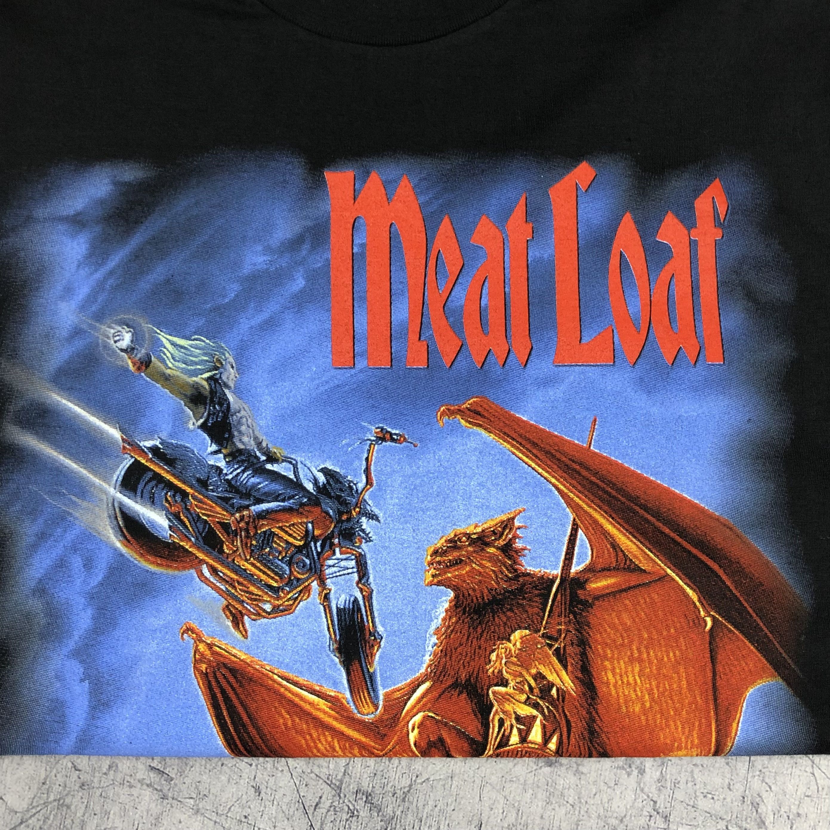 Band Tees 90s Meat Loaf World Tour Winterland Tee Size US XL / EU 56 / 4 - 5 Thumbnail