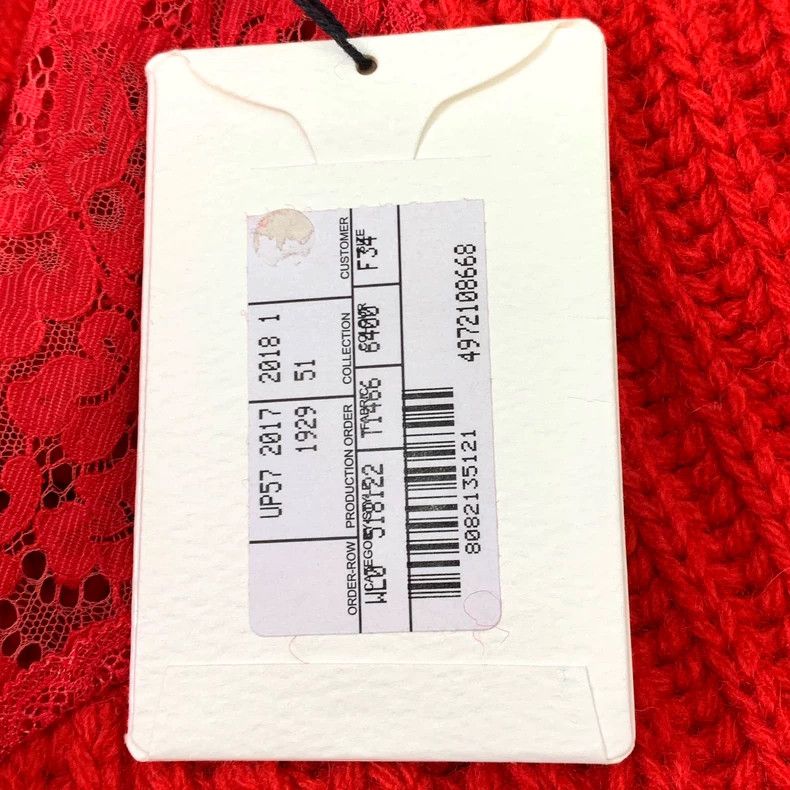 Other Balenciaga size 34 Red lace V-neck wool long-sleeve knit s Size XXS / US 00 / IT 34 - 8 Thumbnail
