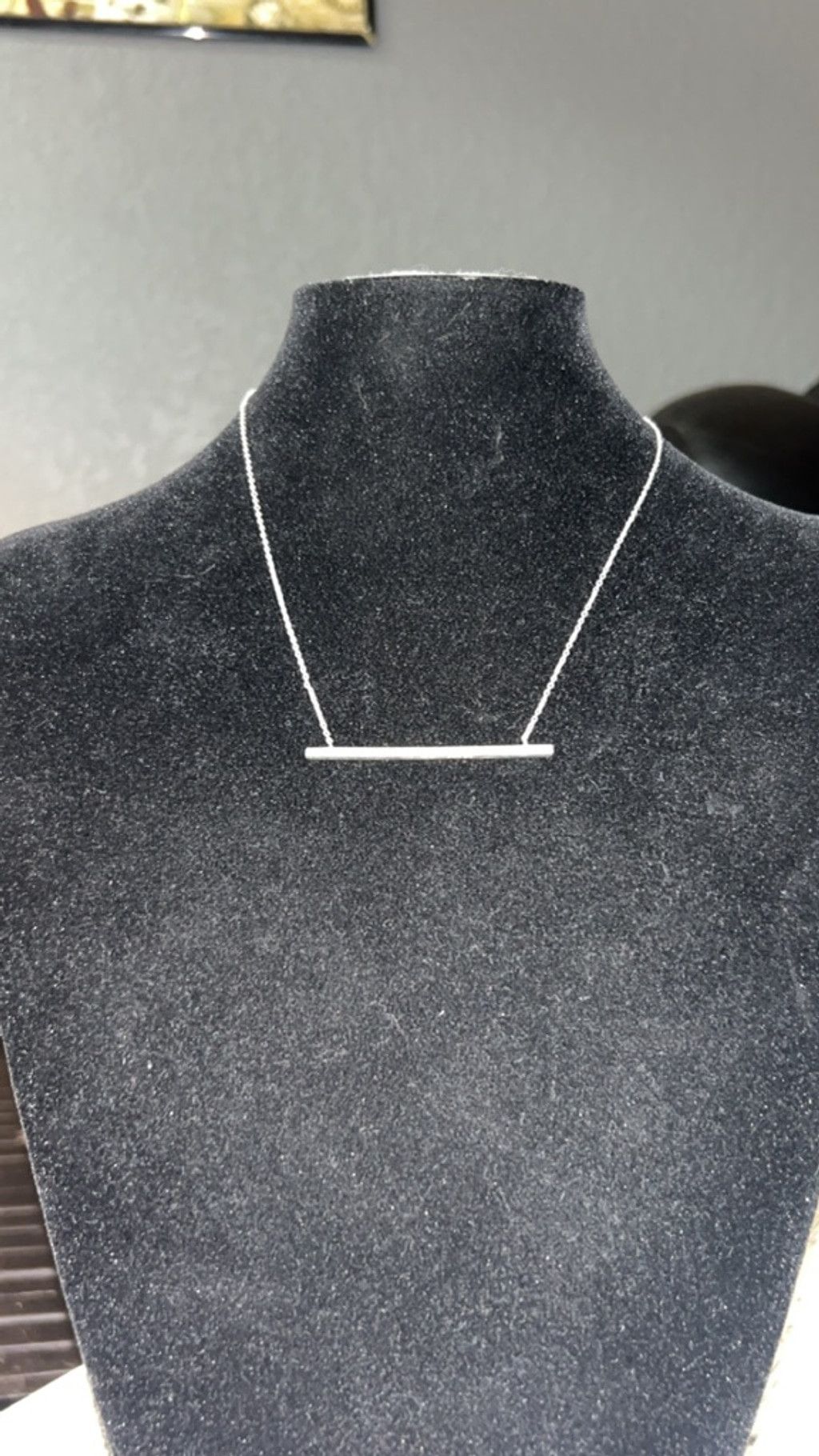 The Unbranded Brand Women's Unbranded Silver Bar Necklace One Size Size ONE SIZE - 1 Thumbnail