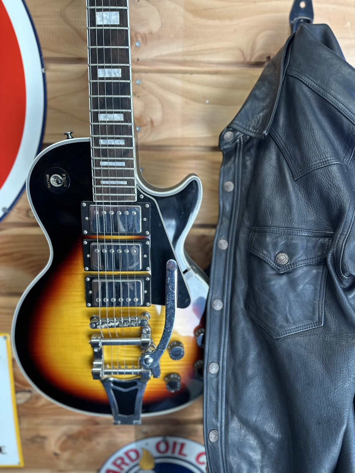 Leather shirt