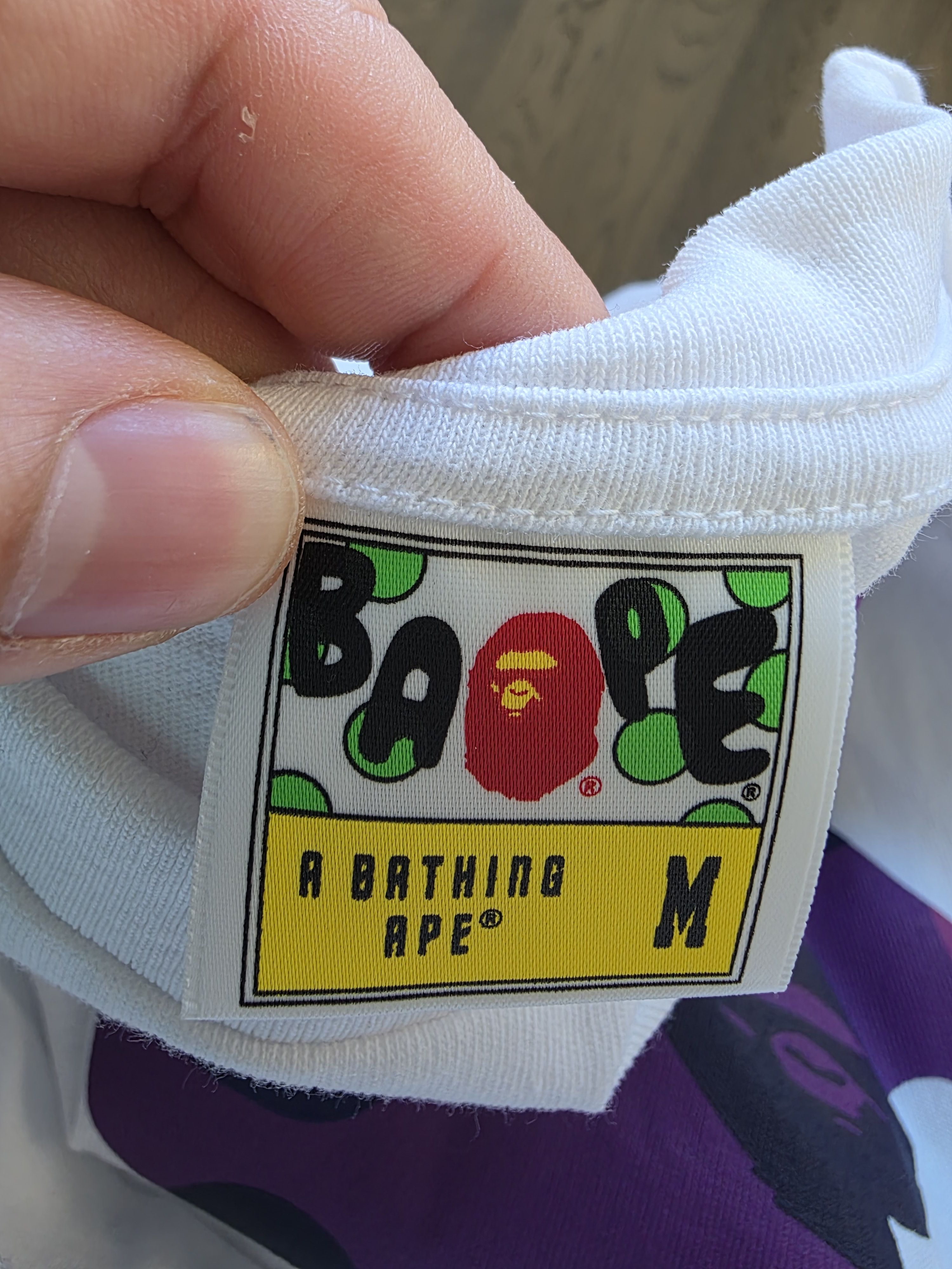 Bape BAPE Purple Camo Ape Head Shirt Size US M / EU 48-50 / 2 - 5 Thumbnail
