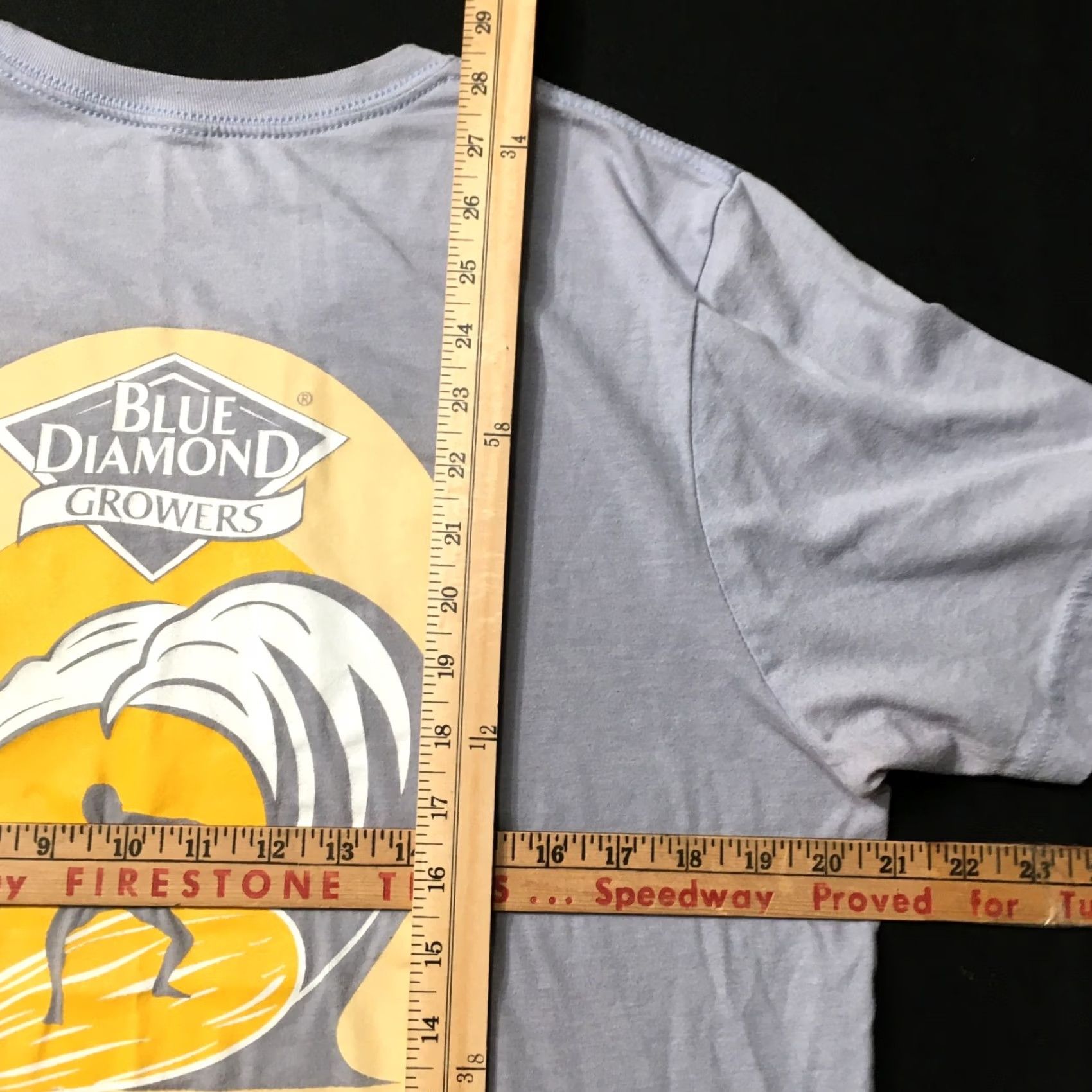 Doublet The Big Wave T-Shirt Surf Skate Men’s XL BLUE GRAY double sided Size US XL / EU 56 / 4 - 3 Thumbnail