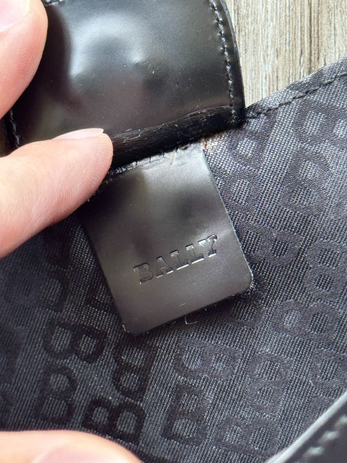 Bally × Vintage Vintage BALLY mini Bag Saddle Pochette Nylon & Leather Size ONE SIZE - 7 Thumbnail
