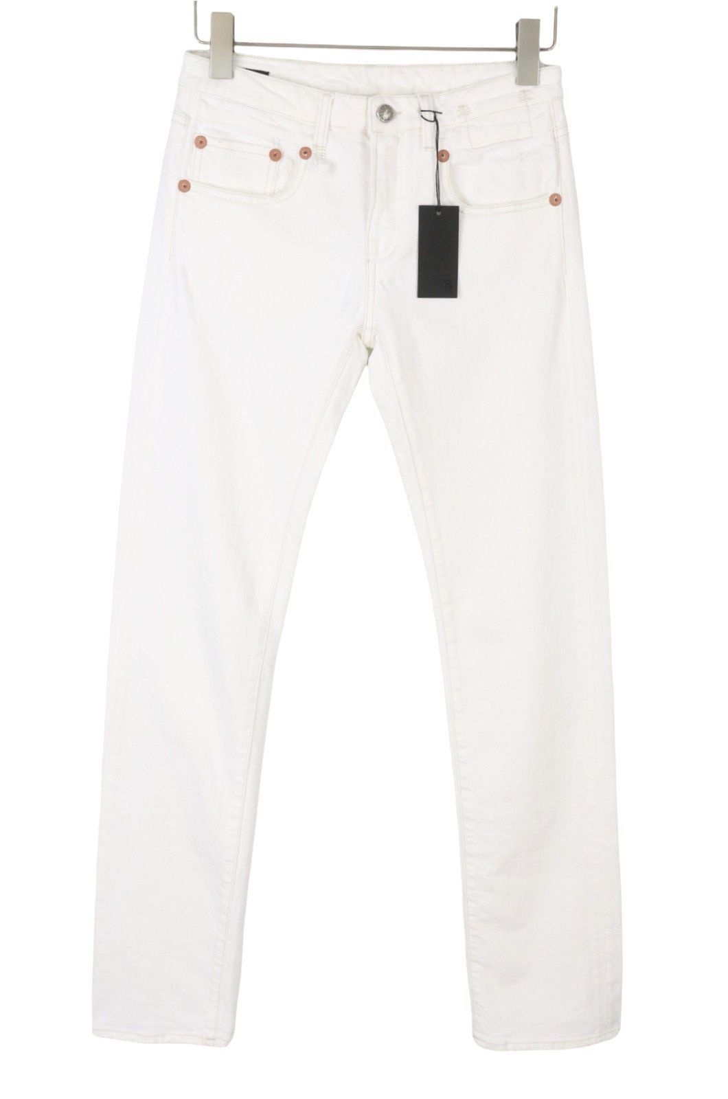 R13 TOBY BOY 26 Aerin White Stretch Jeans 89845 Size 26" / US 2 / IT 38 - 2 Thumbnail