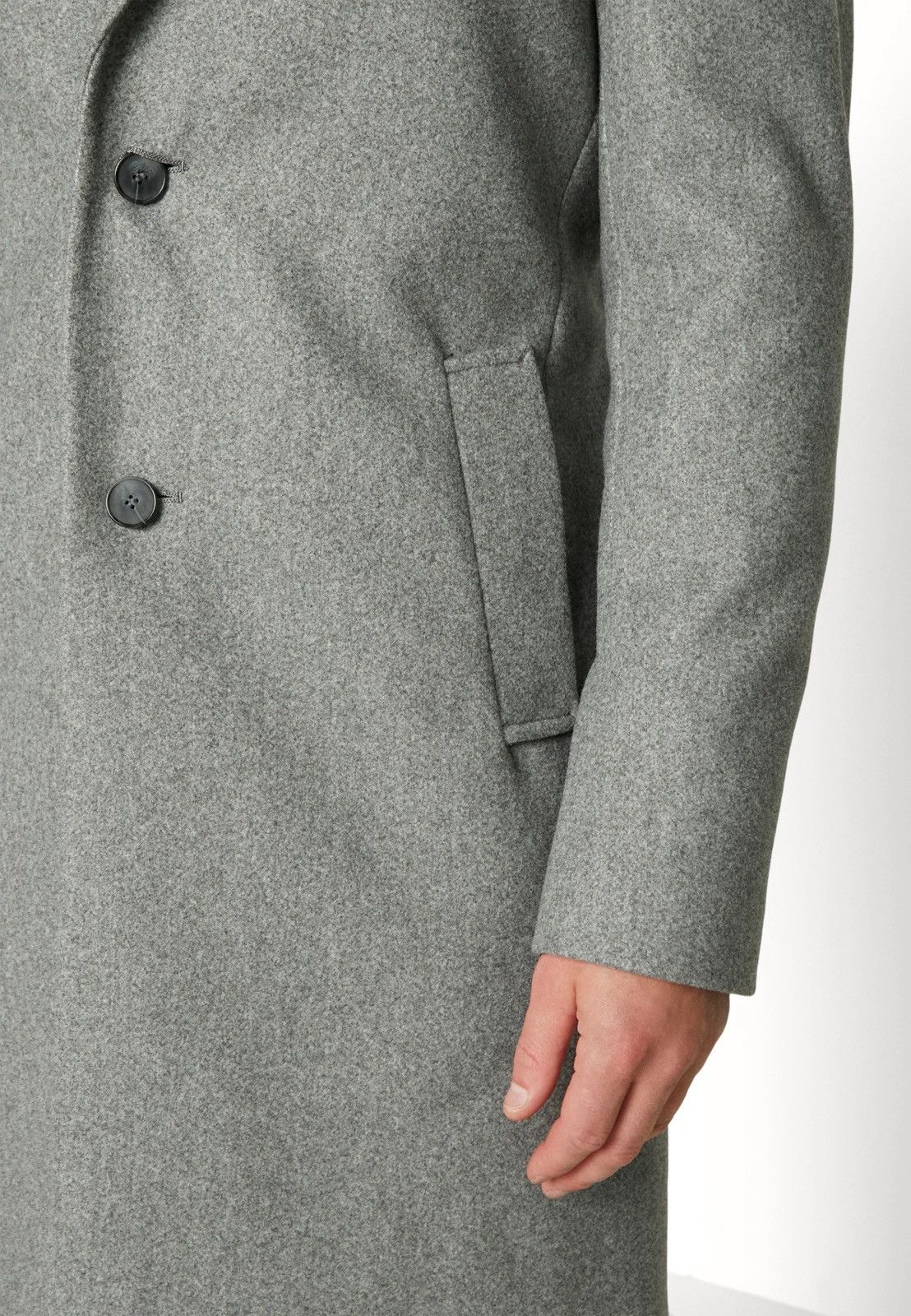 Other !DS! AW23 Isaac Dewhirst Gray Wool Coat Size US M / EU 48-50 / 2 - 8 Thumbnail
