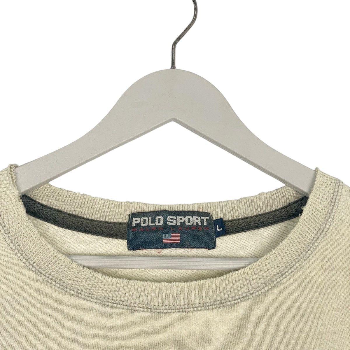 Other Vintage Polo Ralph Lauren Sweatshirt Crewneck Beige Size L Size US L / EU 52-54 / 3 - 5 Thumbnail