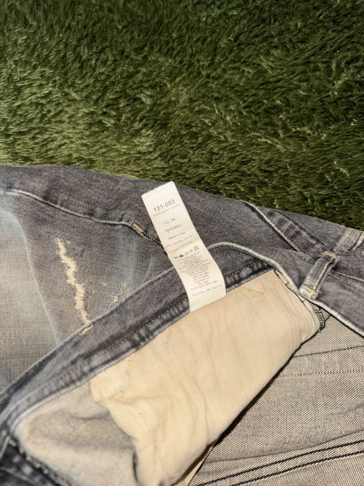 Japanese Brand [34] Spectator Made in Italy 121-003 Distressed Denim Size US 34 / EU 50 - 5 Thumbnail