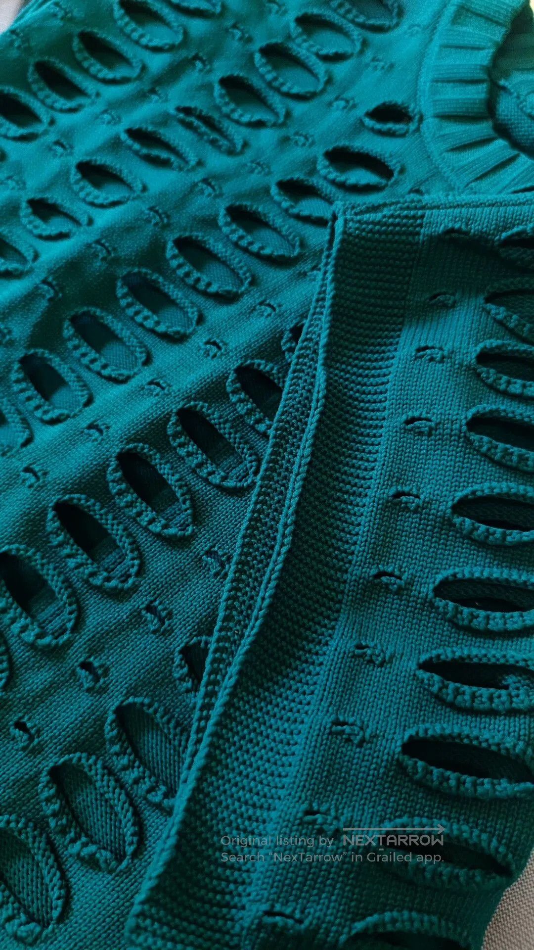 CFCL Issey Miyake Men Knit Vest With Holes. Size US M / EU 48-50 / 2 - 5 Thumbnail