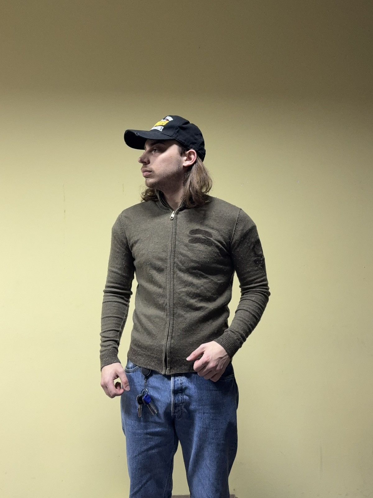 Diesel Diesel wool linen sweater zip zip Size US L / EU 52-54 / 3 - 2 Thumbnail