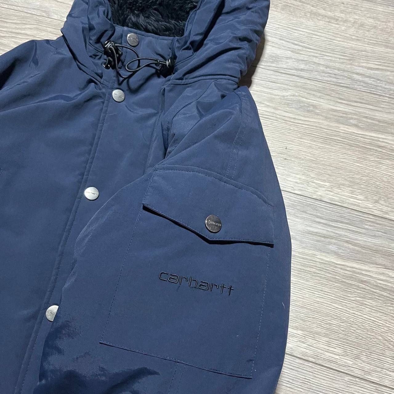 Carhartt Carharrt Parka Jacket Navy Blue Size US L / EU 52-54 / 3 - 3 Thumbnail
