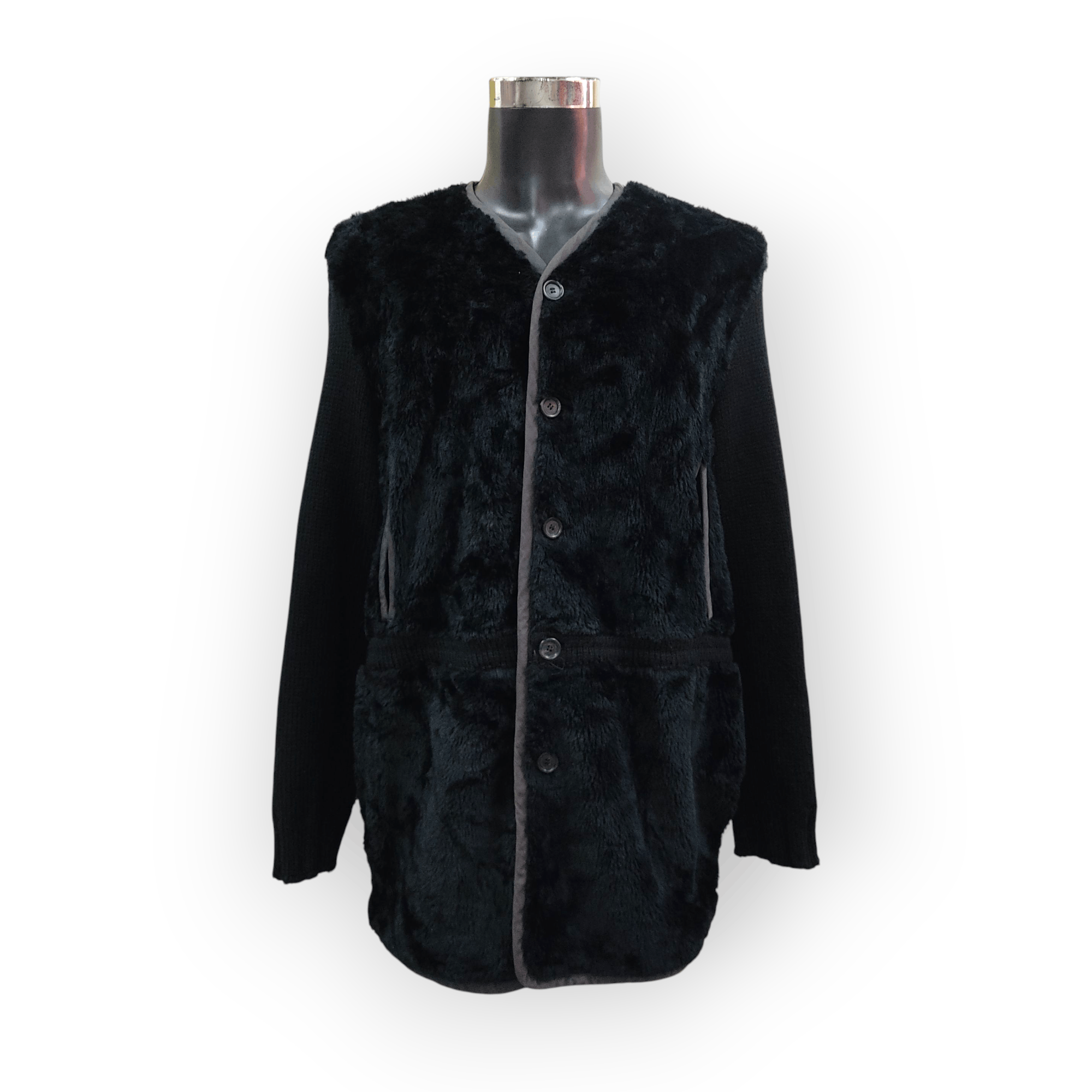 Dries Van Noten Dries Van Noten Fur Wool Woven Jacket Size US M / EU 48-50 / 2 - 2 Thumbnail