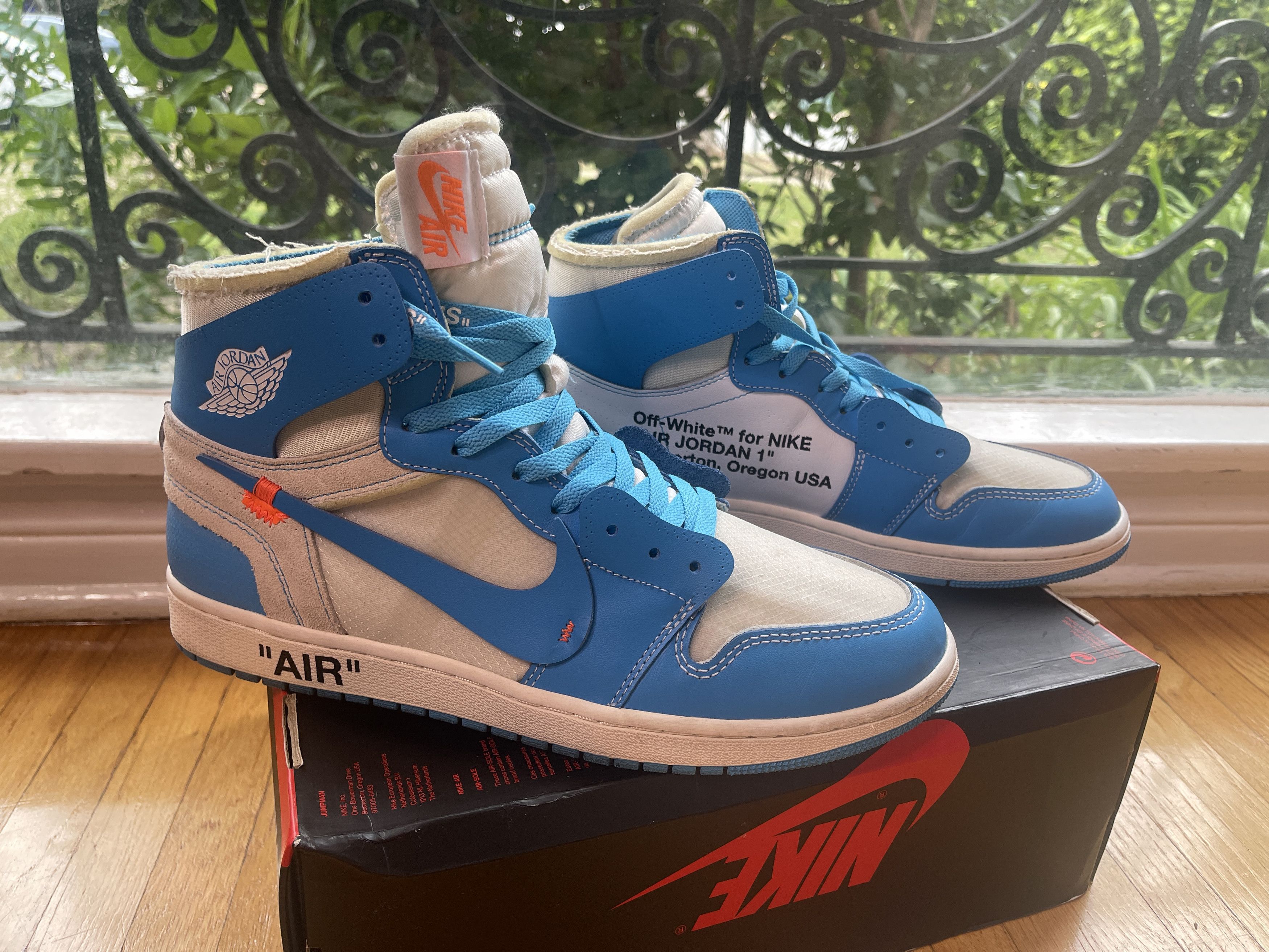 Jordan Brand × Off-White Jordan 1 Off White NRG UNC Size 12.5 Size US 12.5 / EU 45-46 - 1 Thumbnail