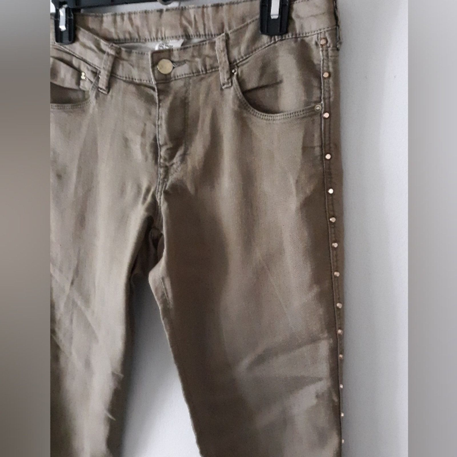 H&M H&M & Denim Studded Low Rise Jeans 30 Size 30" / US 8 / IT 44 - 3 Thumbnail