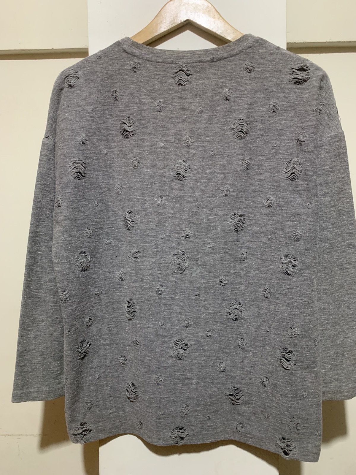 Le Grande Bleu (L.G.B.) Japanese Hype Distressed LGB ISWN Style Longsleeve tee Size US S / EU 44-46 / 1 - 13 Thumbnail