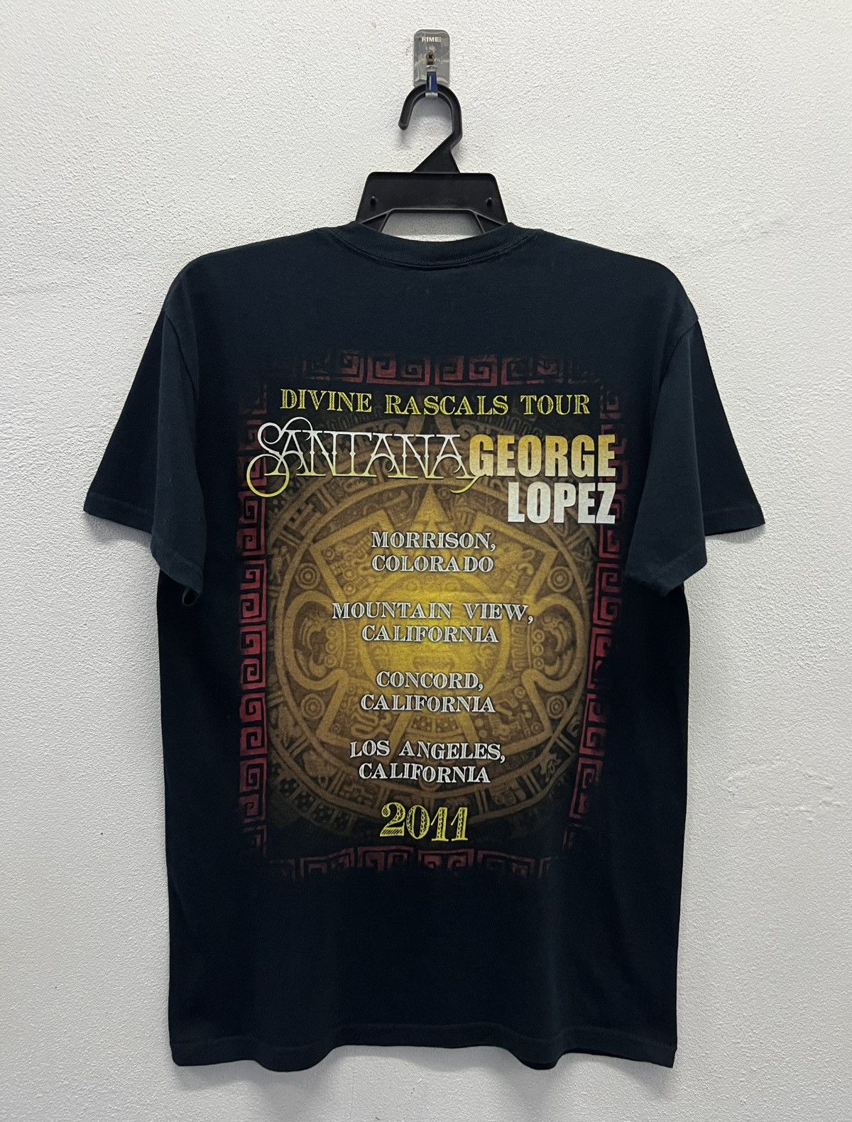 Band Tees × Vintage CARLOS SANTANA&GEORGE LOPEZ DIVINE RASCALS TOUR 2011 SHIRT Size US M / EU 48-50 / 2 - 2 Thumbnail