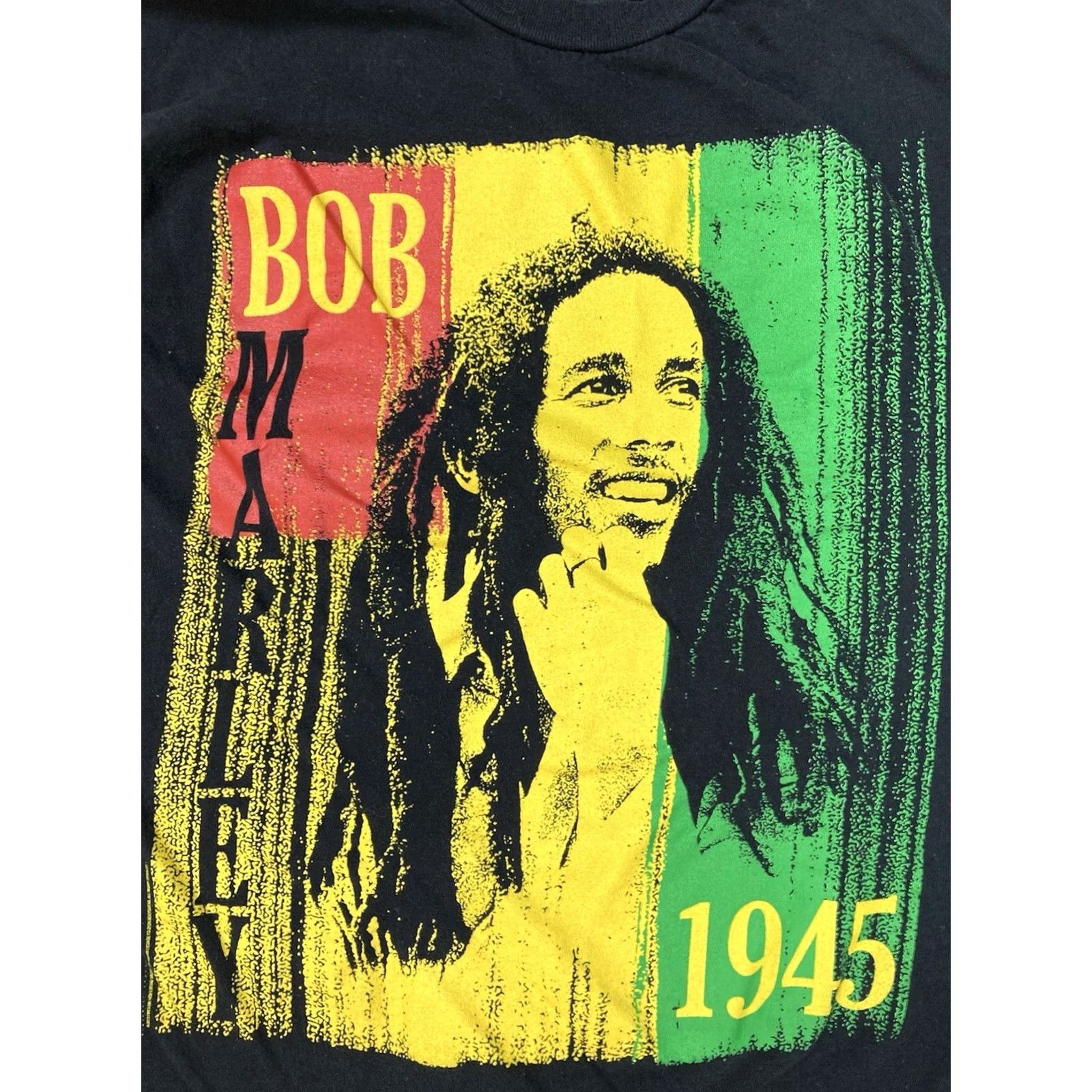 Vintage VINTAGE? Bob Marley 1945 Graphic T-shirt Women Small Black Short Sleeve Music Size S / US 4 / IT 40 - 2 Thumbnail