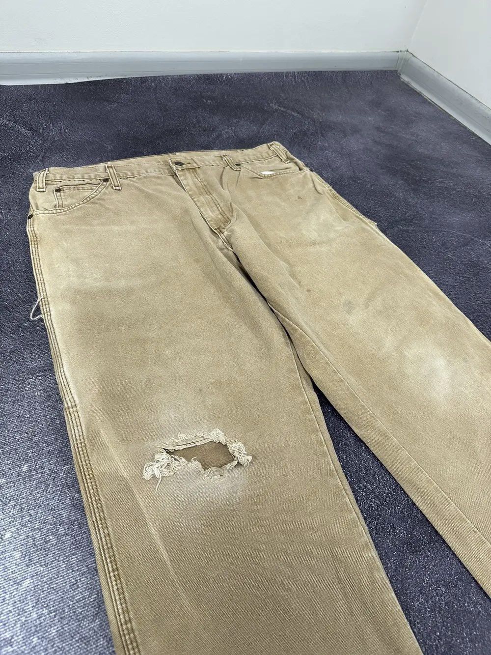 Dickies Vintage 90s Dickies Carpenter Opium Faded Cargo Work Pants Size US 38 / EU 54 - 13 Thumbnail