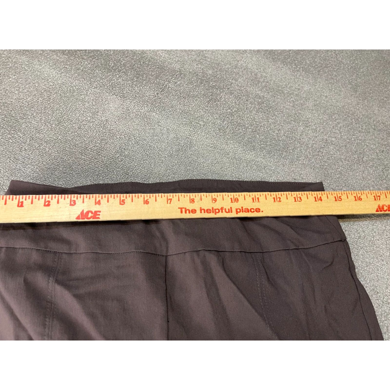 Vintage Zac & Rachel Pants Womens Size 6 Dark Brown Stretch Ankle Straight Brown Womens Size 6 pants Size 28" / US 6 / IT 42 - 3 Thumbnail