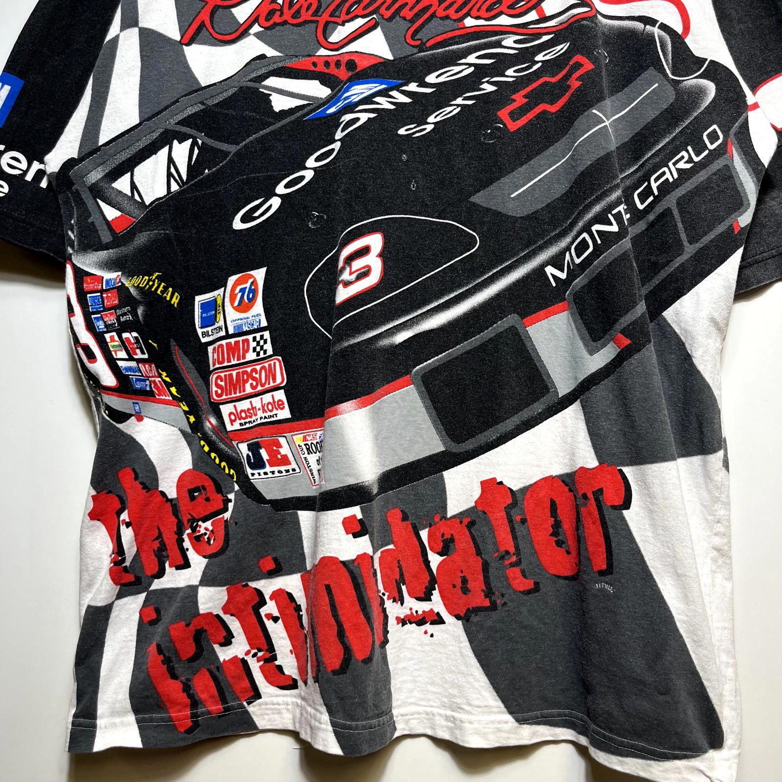 Chase Authentics × Vintage Vintage 90s NASCAR Dale Earnhardt All Over Print T Shirt XL Size ONE SIZE - 4 Thumbnail