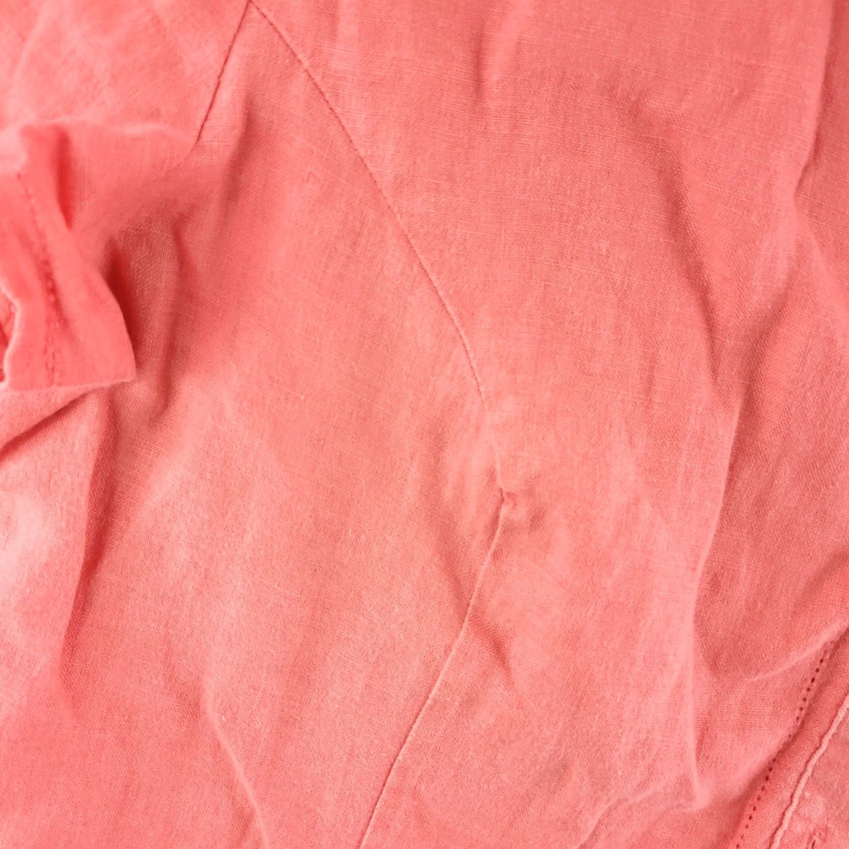 JM Collection JM Collection Linen Shirt Womens 12 Pink Button-Up Short Sleeve Collared Classic Solid Button Front 12 Womens Shirt Linen Pink Classic Size XL / US 12-14 / IT 48-50 - 3 Thumbnail