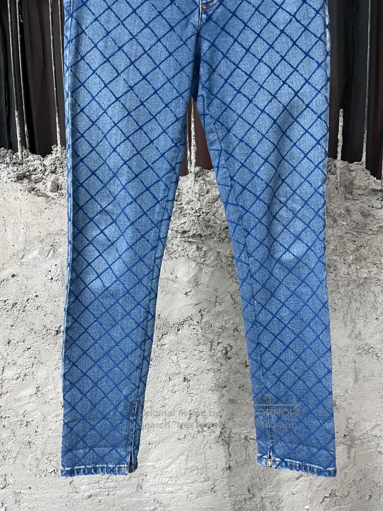 Chanel Chanel Diamond check jeans Size 42" / US 20 - 4 Thumbnail