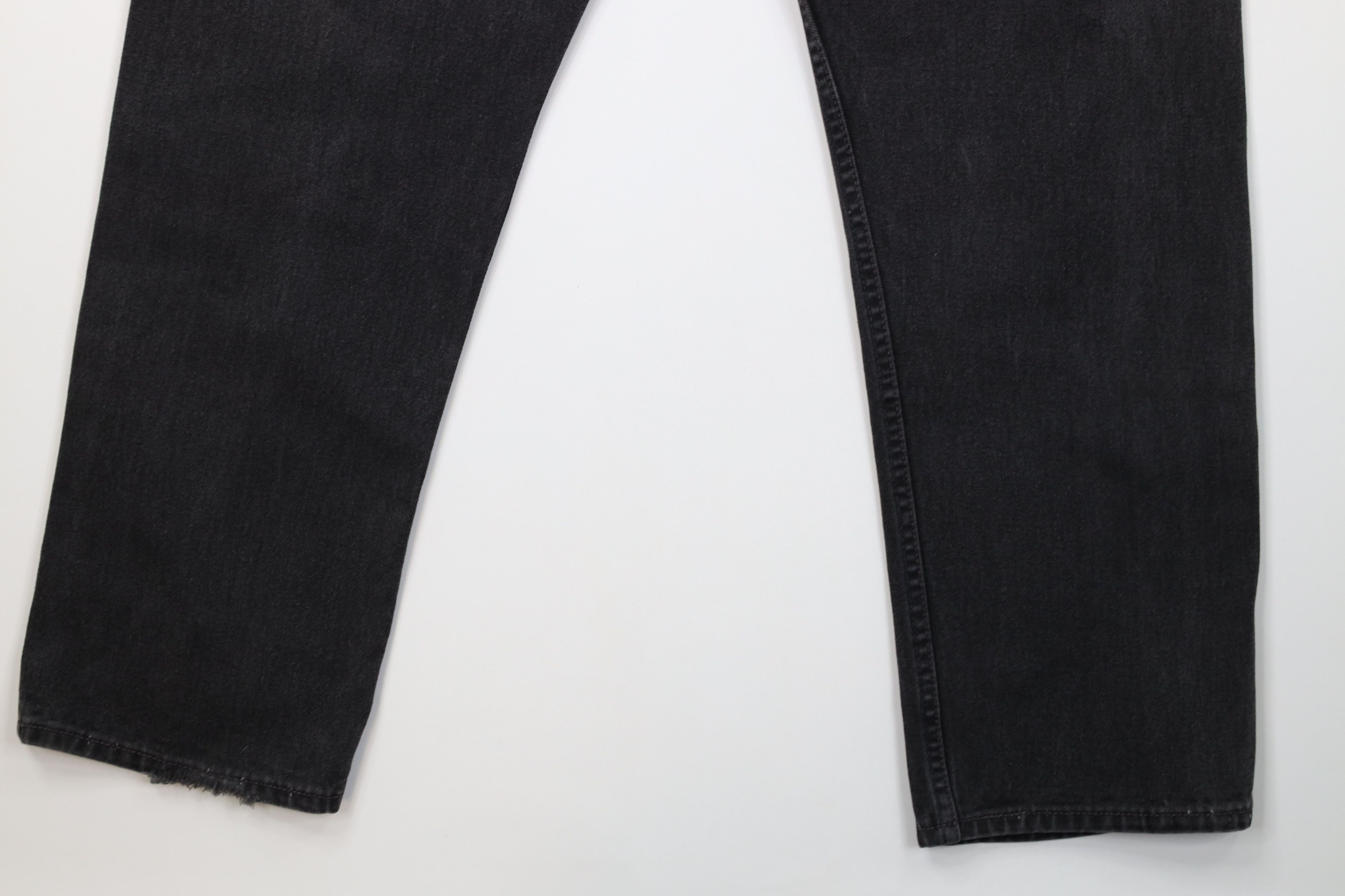 Levi's Vintage Y2K 2003 Levis 505 Regular Straight Leg Jeans Black Size US 38 / EU 54 - 13 Thumbnail