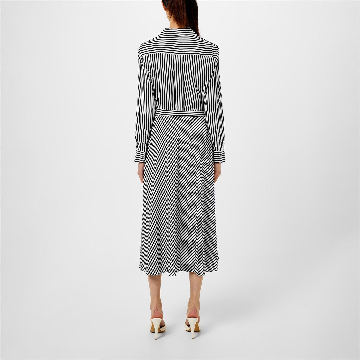 Lauren Ralph Lauren o1g2r1mq0825 Rowella Dress in Cream/Black Size XS / US 0-2 / IT 36-38 - 4 Thumbnail