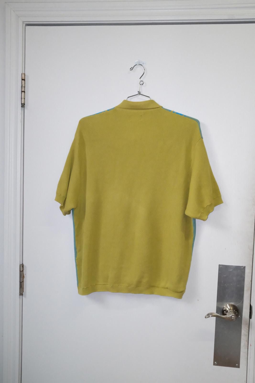 Supreme 2022' Supreme Stripe Dusty Lime Short Sleeve Polo Size ONE SIZE - 2 Thumbnail