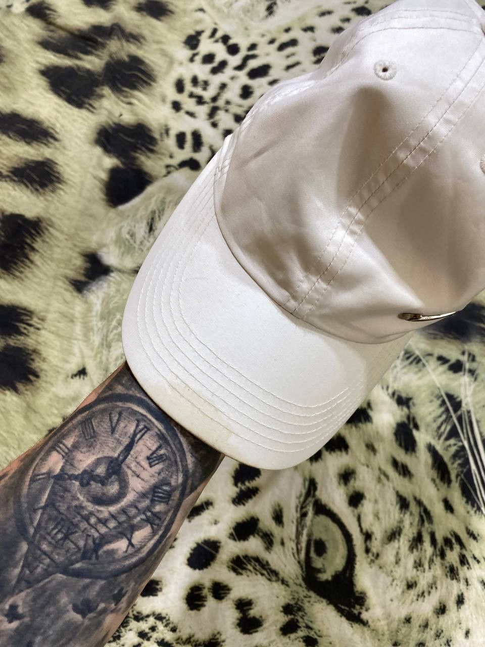 Nike white Hats Vintage metal logo Cap Nike Y2K streetwear Size ONE SIZE - 6 Thumbnail