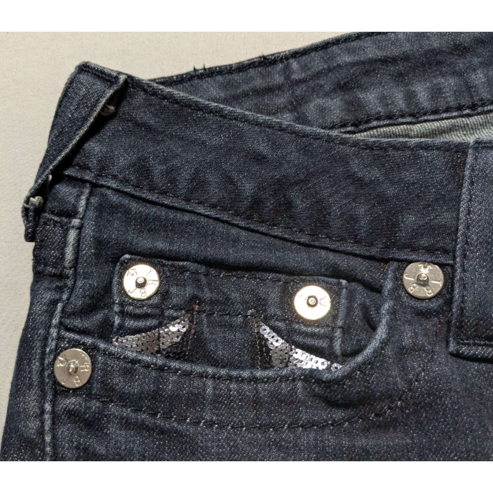 True Religion TRUE RELIGION SKINNY Denim Blue Jeans 27 5-Pocket USA Women Recycled? Size 27" / US 4 / IT 40 - 7 Thumbnail