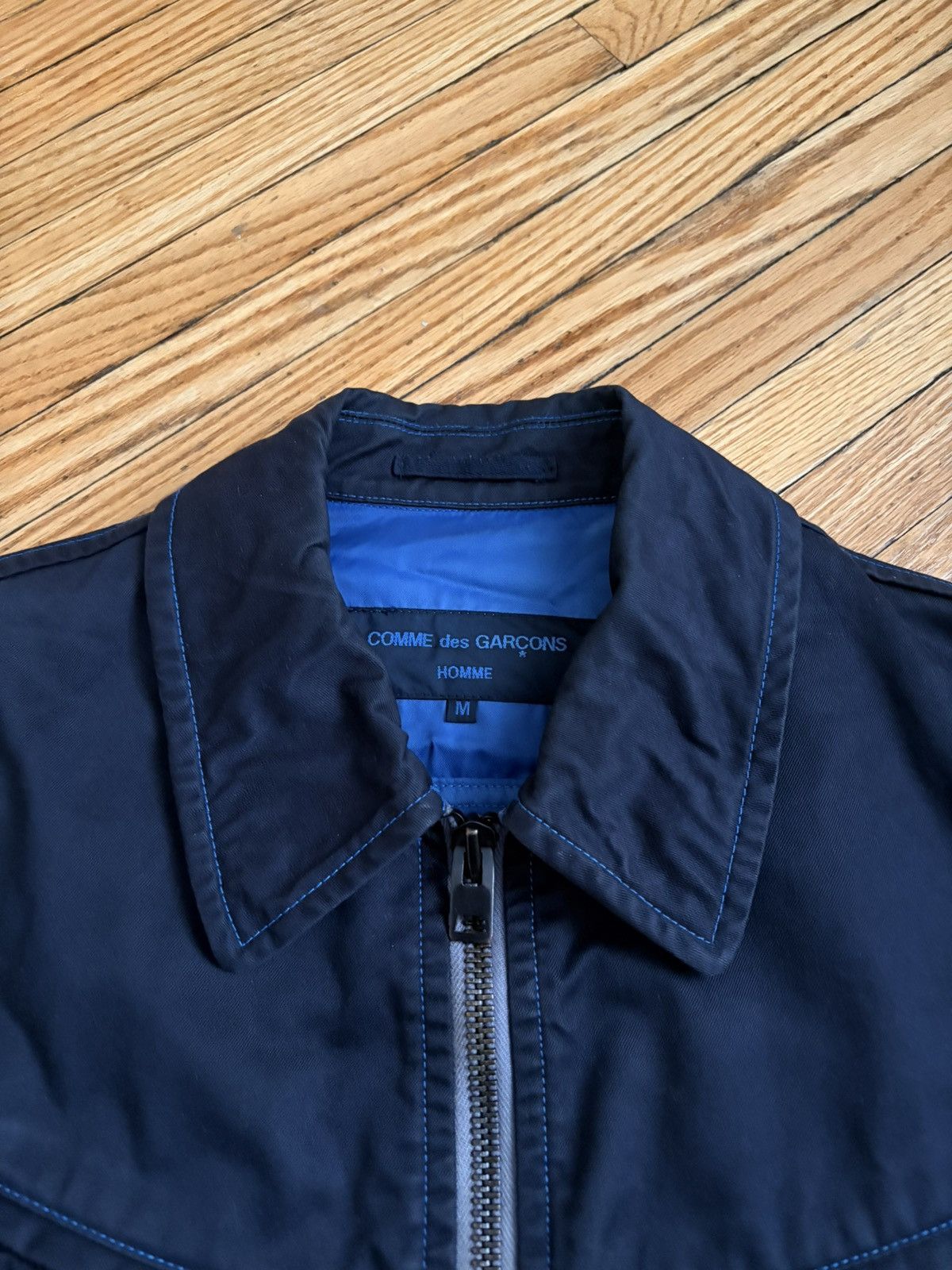 Comme des Garcons Homme Comme des Garcons Homme Blouson (Navy) Size US M / EU 48-50 / 2 - 3 Thumbnail