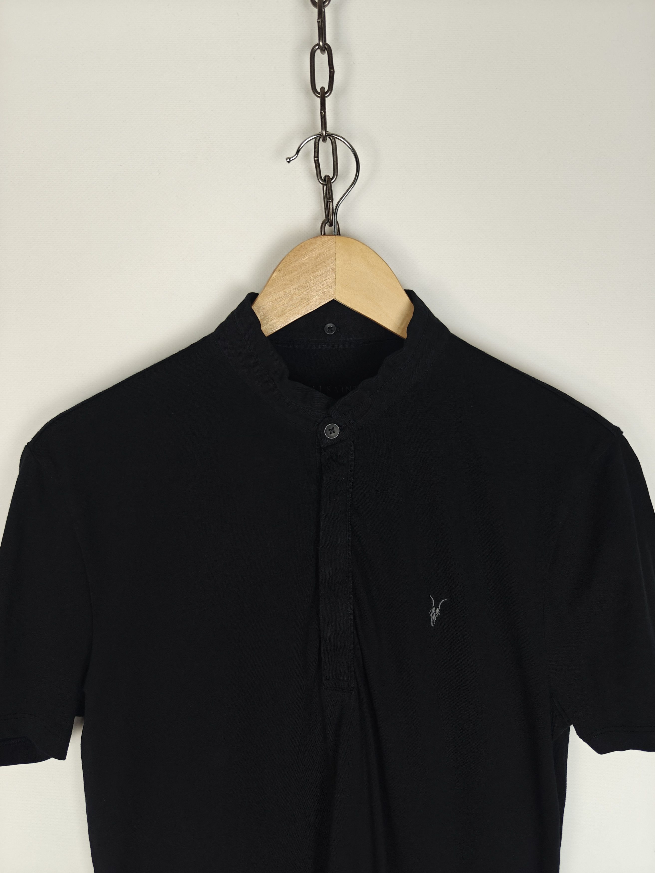 Allsaints Allsaints Polo T-Shirt Grail Polo Tee Black size M Size US M / EU 48-50 / 2 - 2 Thumbnail
