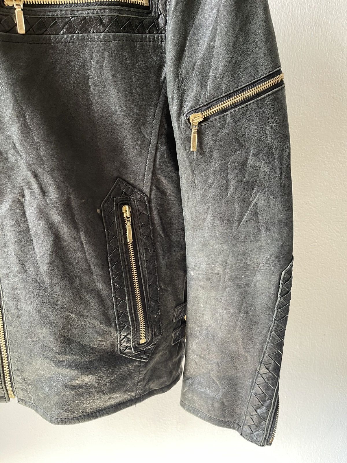 If Six Was Nine 90s Abahouse Ifsixwasnine Leather Rider Jacket 97 Size US S / EU 44-46 / 1 - 5 Thumbnail
