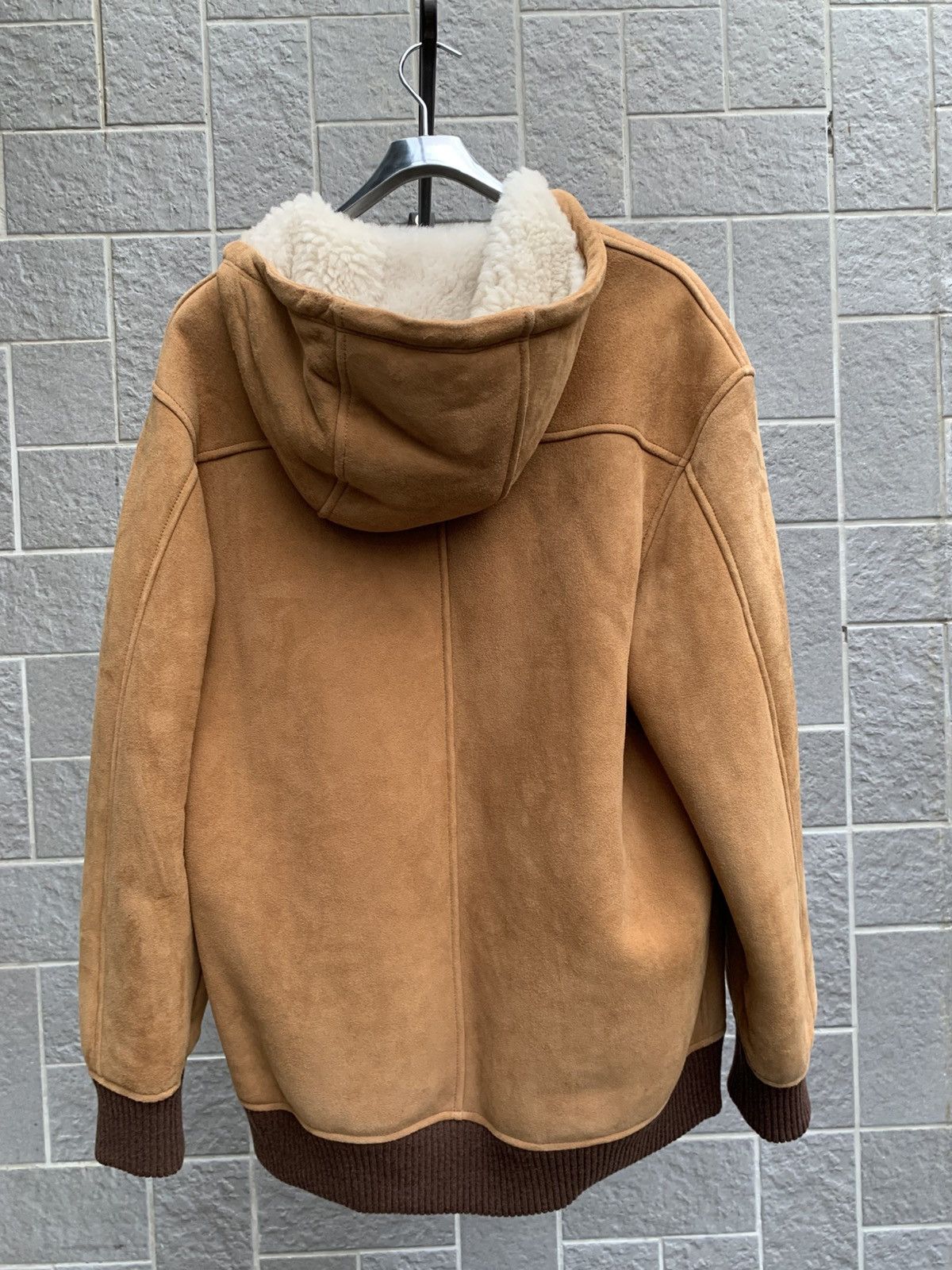 Loewe Hooded Leather Jacket Beige Size US M / EU 48-50 / 2 - 4 Thumbnail